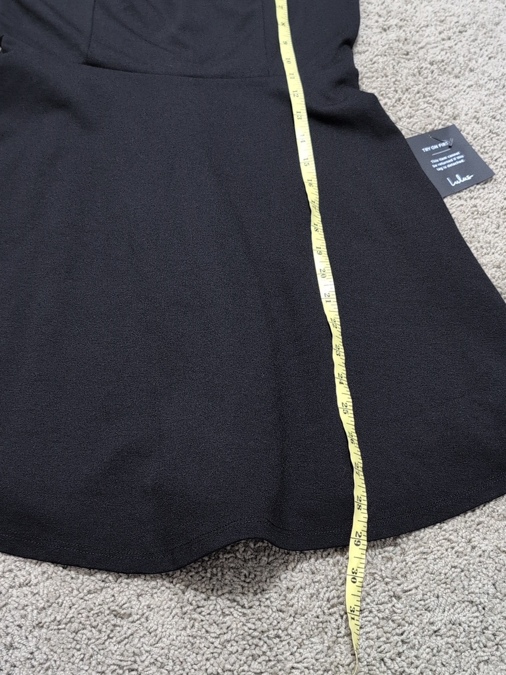 Lulus Off The Shoulder Skater Fit And Flare Dress Black Size Medium New - Picture 11 of 13